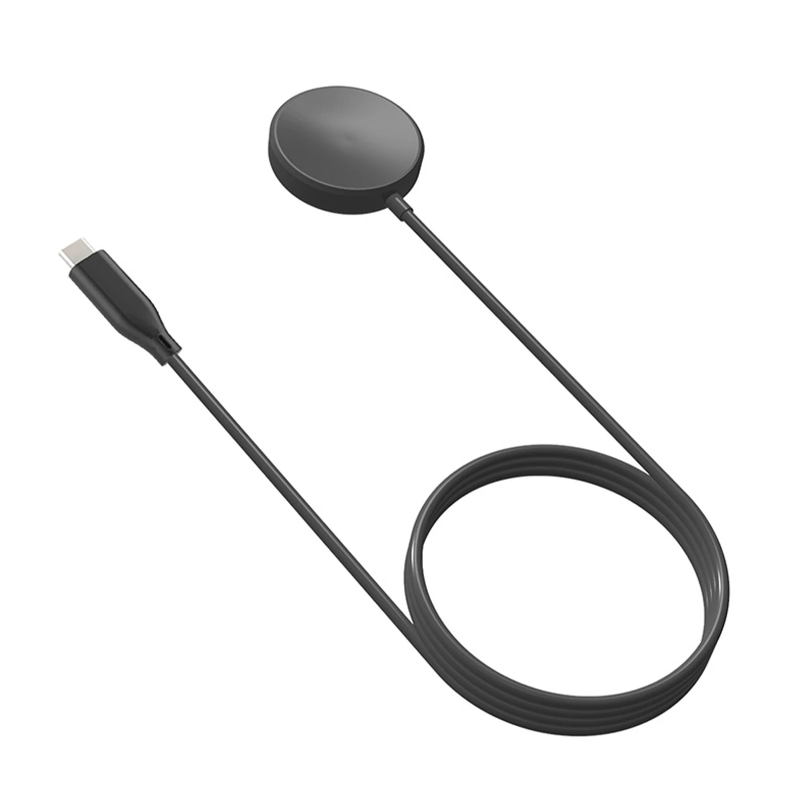 كابل شحن سريع USB مغناطيسي 39.37 بوصة محمول PVC PD Type-C 5 وات شاحن سريع قاعدة شاحن الطاقة لساعة سامسونج جالاكسي #5