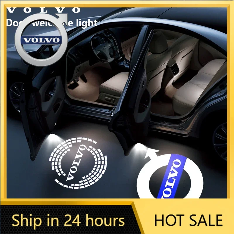 

Steering Covers LED HD Car Door Welcome Light Projector Lamps, For Volvo LOGO XC60 XC90 V40 V60 S60 V50 V90 S80 C40 XC40 V70 XC7