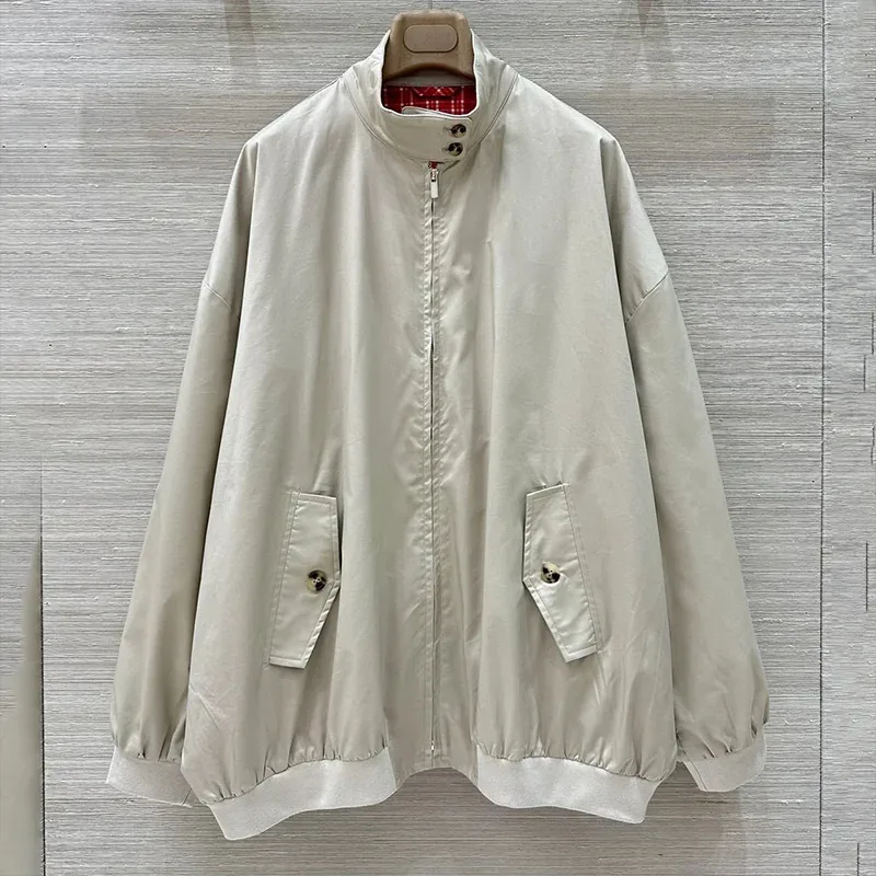 

High quality Women Jackets Casual Stand Up Collar Workwear Female Coat Spring Autumn Chic Streetwears Ourterwear 2561650
