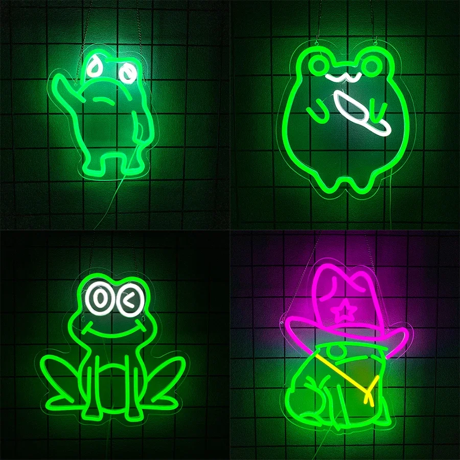 

Значок лягушки в ковбойской шляпе, светодиодная неоновая вывеска с изображением животных, используется для мужской пещеры, игровой комнаты, спальни, декора бара, подарок на день рождения для фанатов родео.