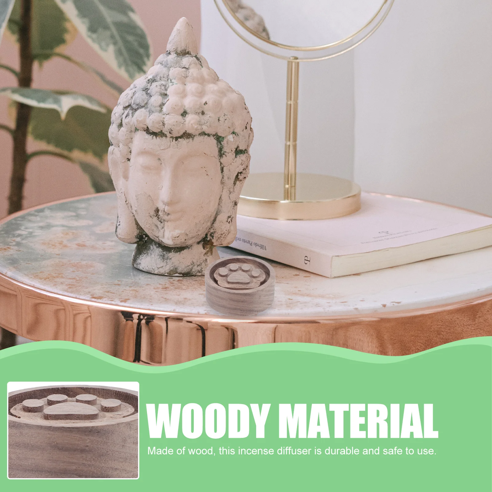 

Essential Oil Wood Diffuser Aromatic Relaxation Design for Room Car Desk Lightweight Natural Fragrance Spreader