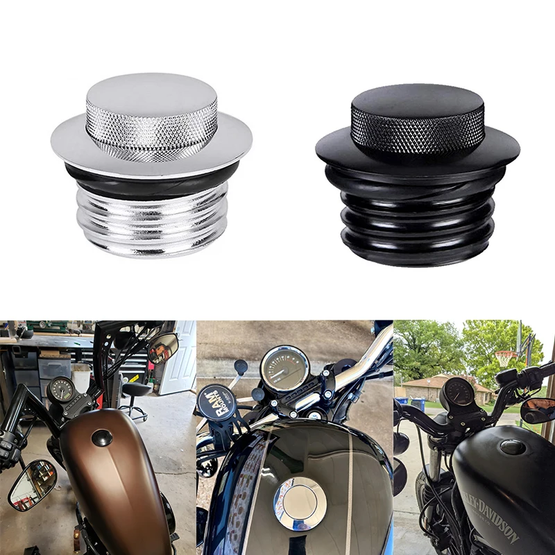 Motorcycle Tank Cap Gas  Thread Fuel Oil Pop Up Motocross For Harley Sportster XL883 XL1200 Dyna FXD Softial Fat Boy Moto Parts