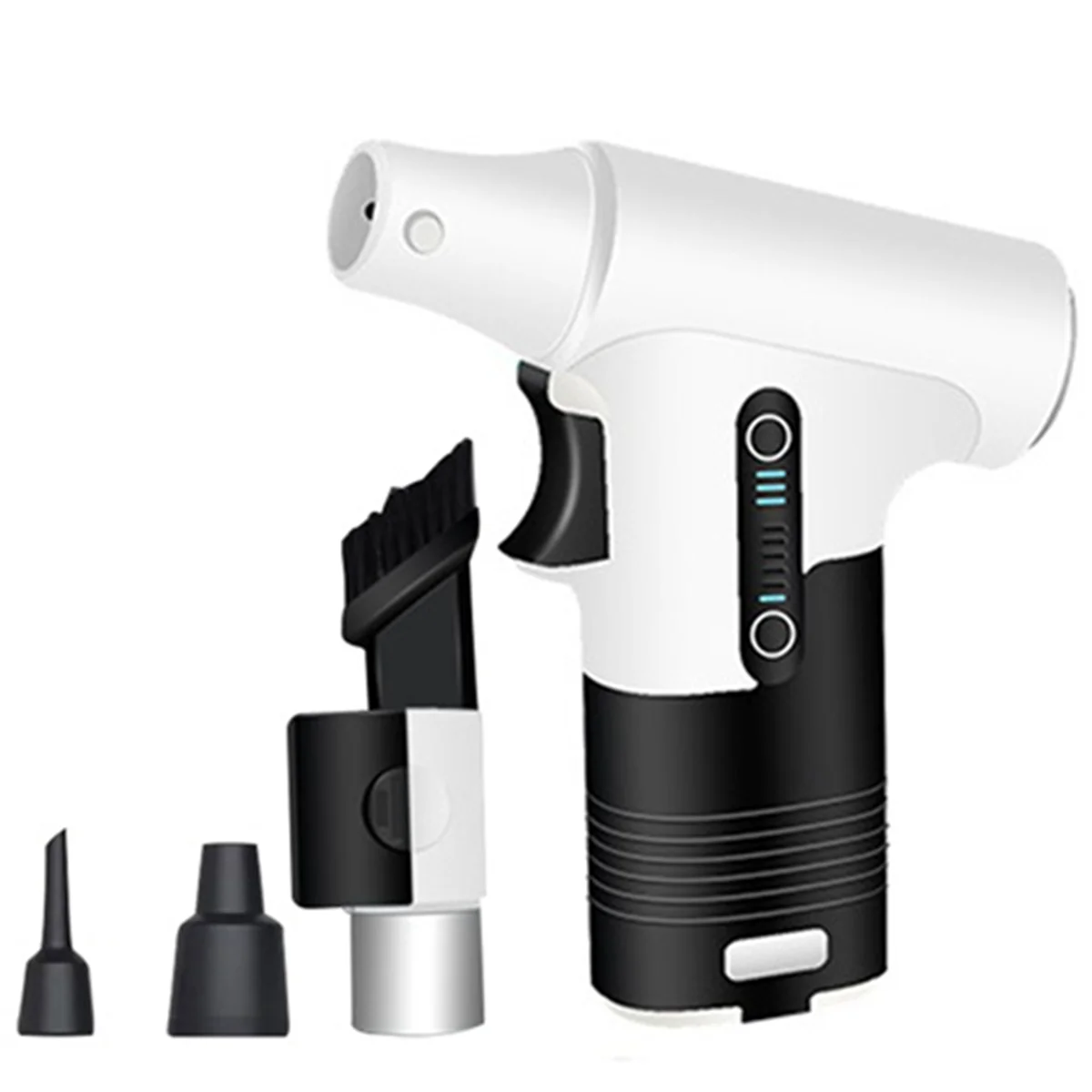 Fırçasız Motor Jet Fan 120.000 RPM Turbofan Yüksek Güçlü Toz Üfleyici Basınçlı Hava Silgi Klavye Temizleme Aracı Gri