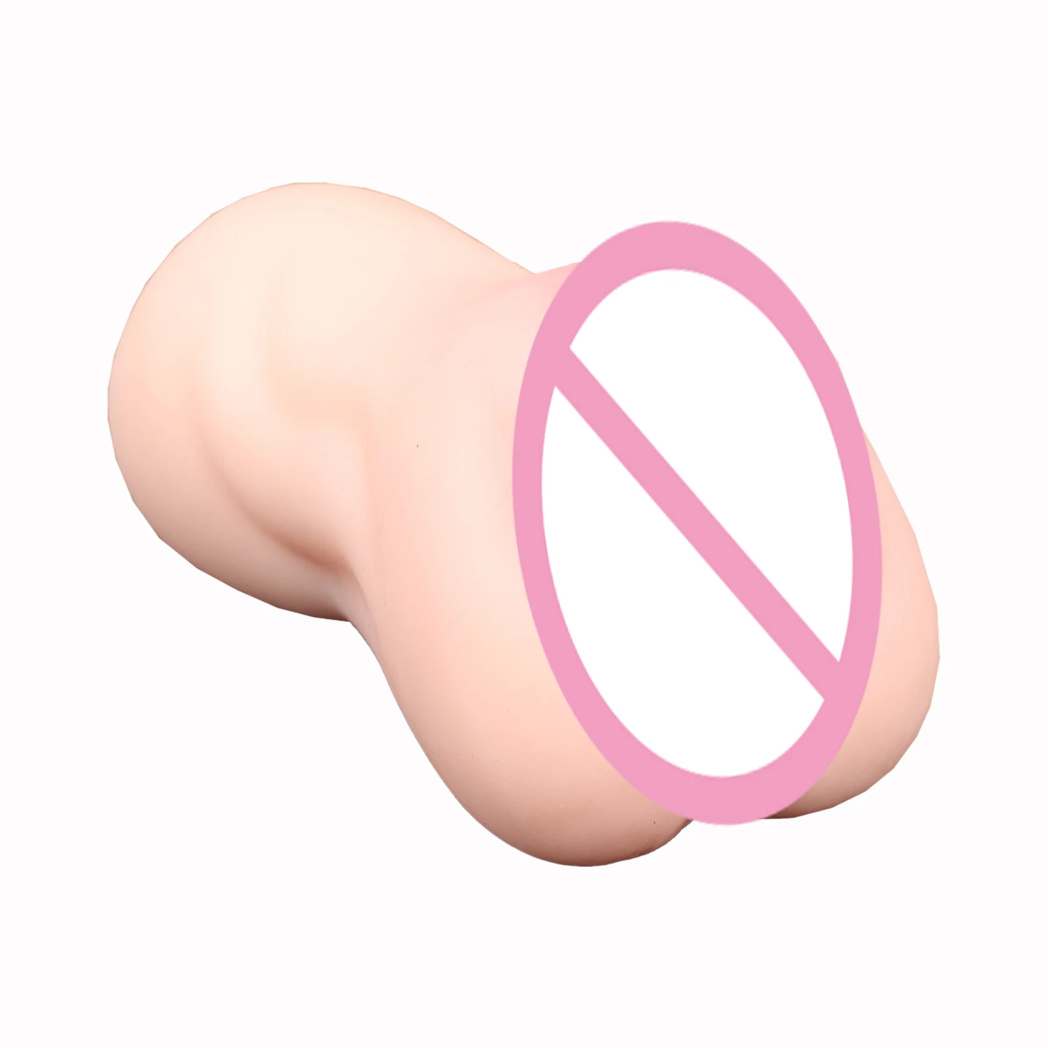Realistic Butt Mold Dual-Channel Male Masturbator TPE Pocket Pussy Stroker Adult Sex Toy for Men