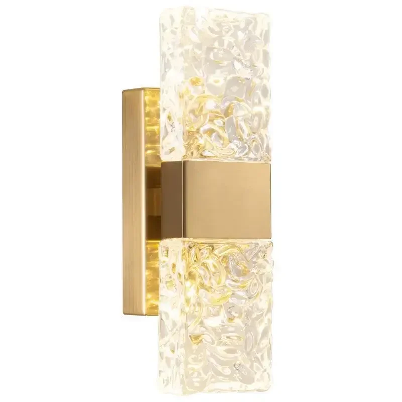 

Light luxury glass wall lamp, living room designer creative bedroom bedside wall lamp