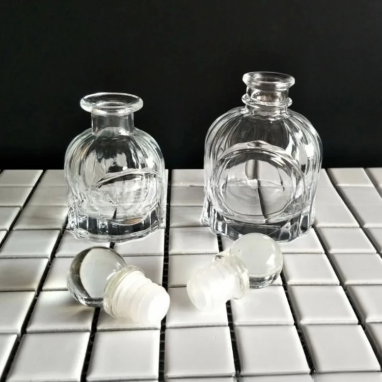 50ml 100ml Perfume Bottle Frence Girl Mini Storage Aromatherapy Container Accessories Glass Bottle Home Decor Sealed Glass Jar