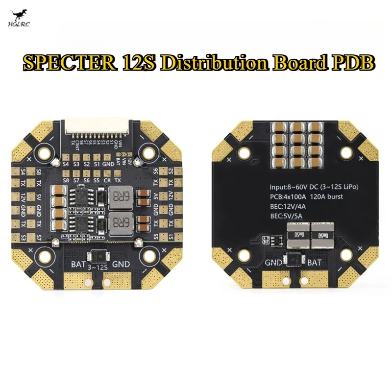 

HGLRC SPECTER 12S Distribution Board PDB for SPECTER 90A ESC for FPV Drone Quadcopter