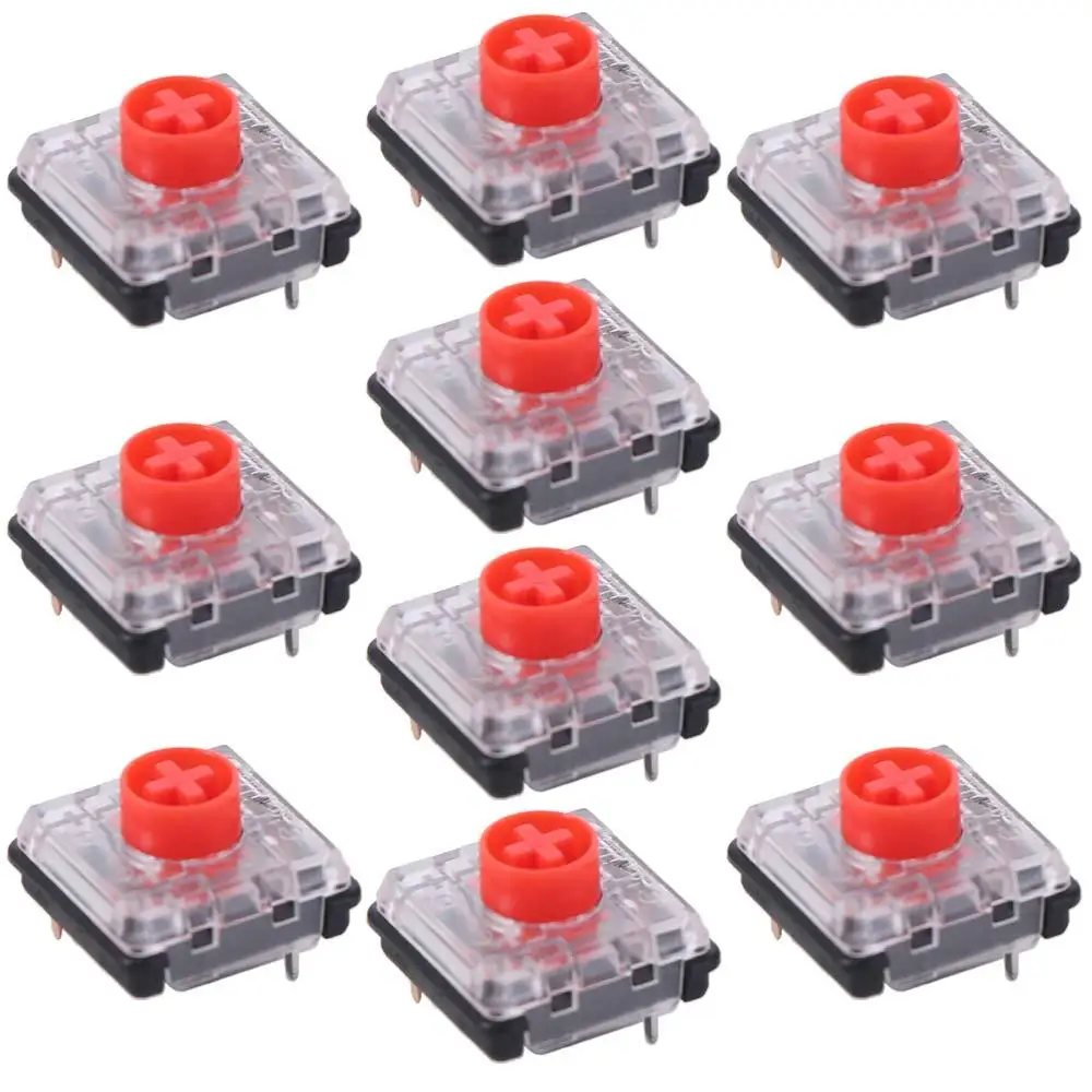 10 peças de Teclado Mini Personalizado com Switches de Perfil Baixo Acrílicos Choc V2, Ultrafinos, RGB de Baixa Potência, para Escritório