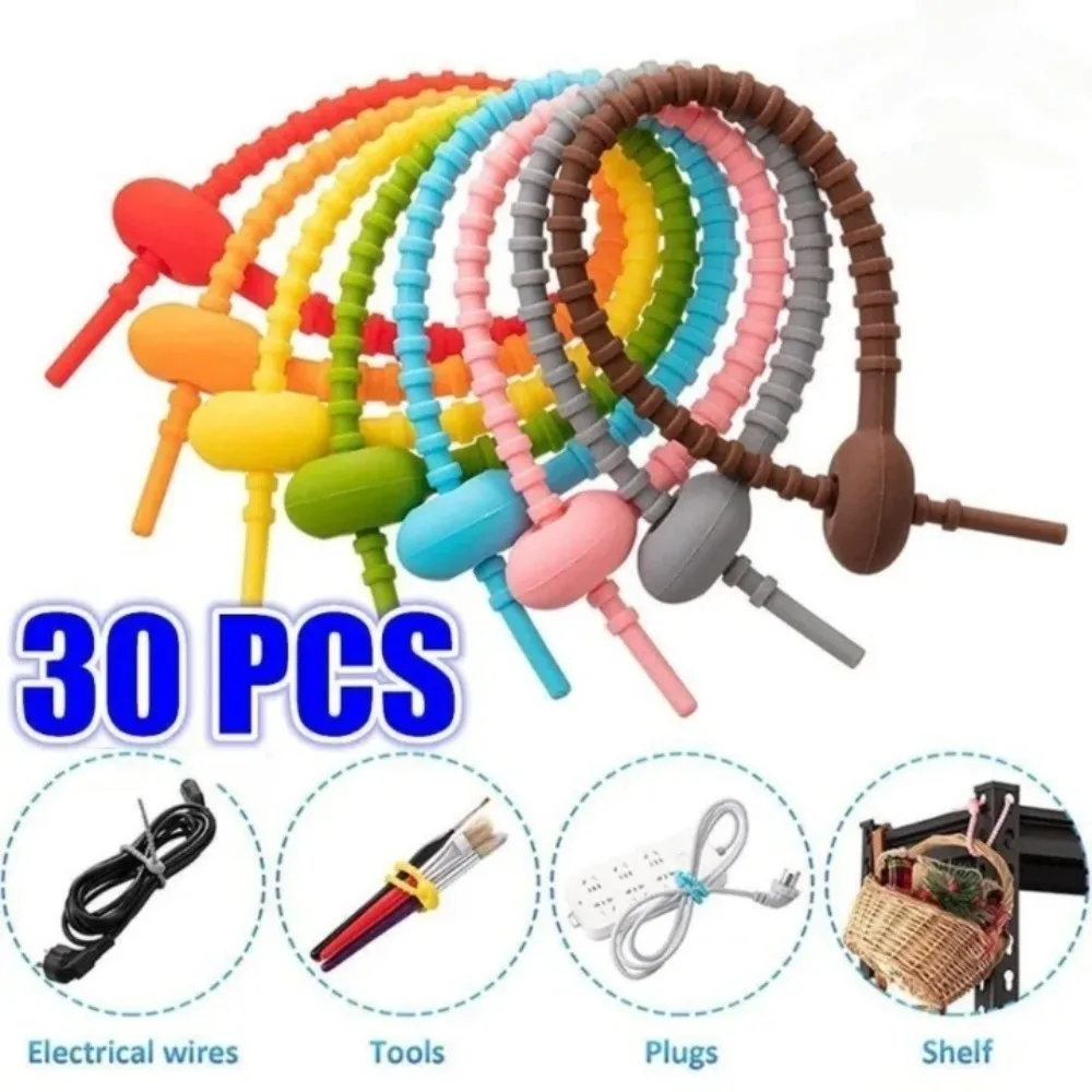 30PCS Colorful Sili…