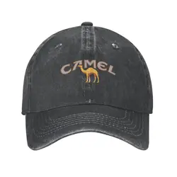 Vintage Camel czapki z daszkiem w stylu unisex w trudnej sytuacji Denim sprana czapka przeciwsłoneczna papierosy letnie czapki na świeżym powietrzu kapelusz