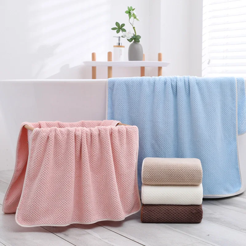 Baby Towel Kids Bath Towel Super Soft Bathrobe Coral Fleece Blanket Infant Warm Sleeping Swaddle Wrap Solid Color Blanket