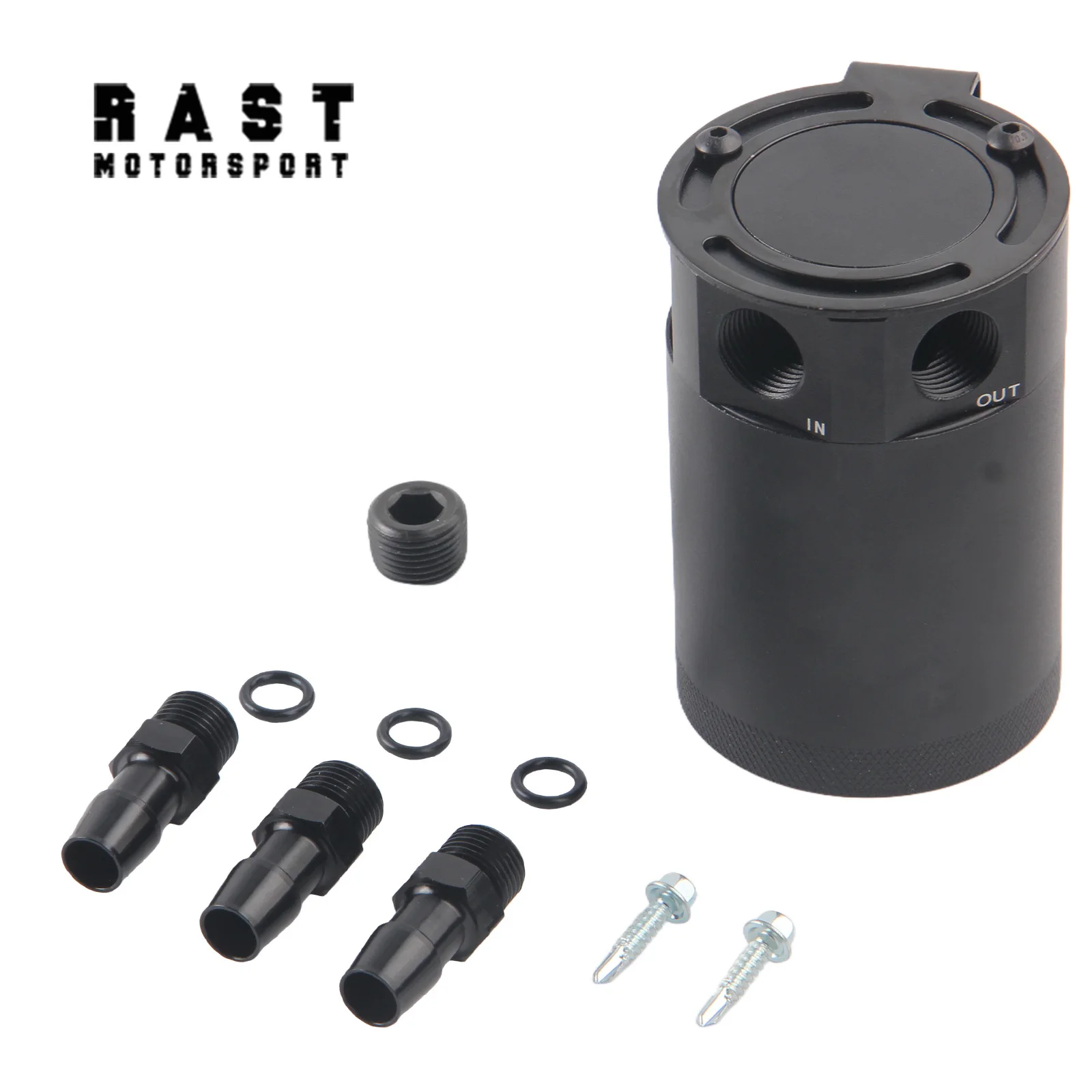 خزان زيت السيارة العالمي ذو 3 منافذ من الألومنيوم #1