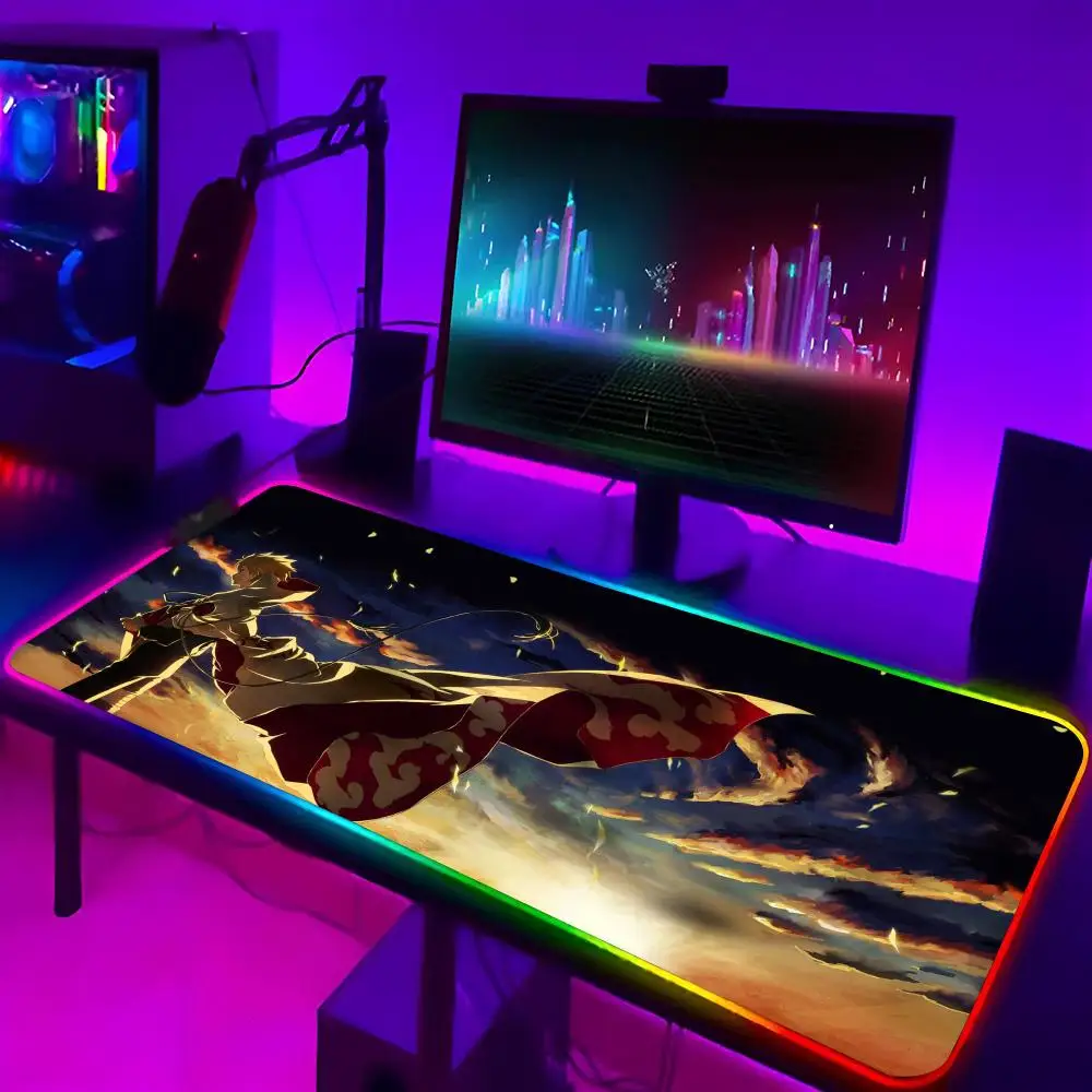 

Коврик для мыши N-NarutoS, игровой коврик для мыши с RGB-подсветкой, клавиатура для геймера, девушки Xxl, музыкальный коврик для ноутбука, настольные коврики, настольная панель