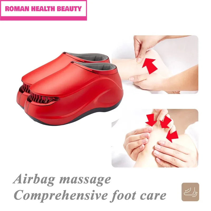 

3D Air Compression Foot Massager Shoe Improve Blood Circulation Electric Walkable Massage Shoes Heating Airbag Massage Machine