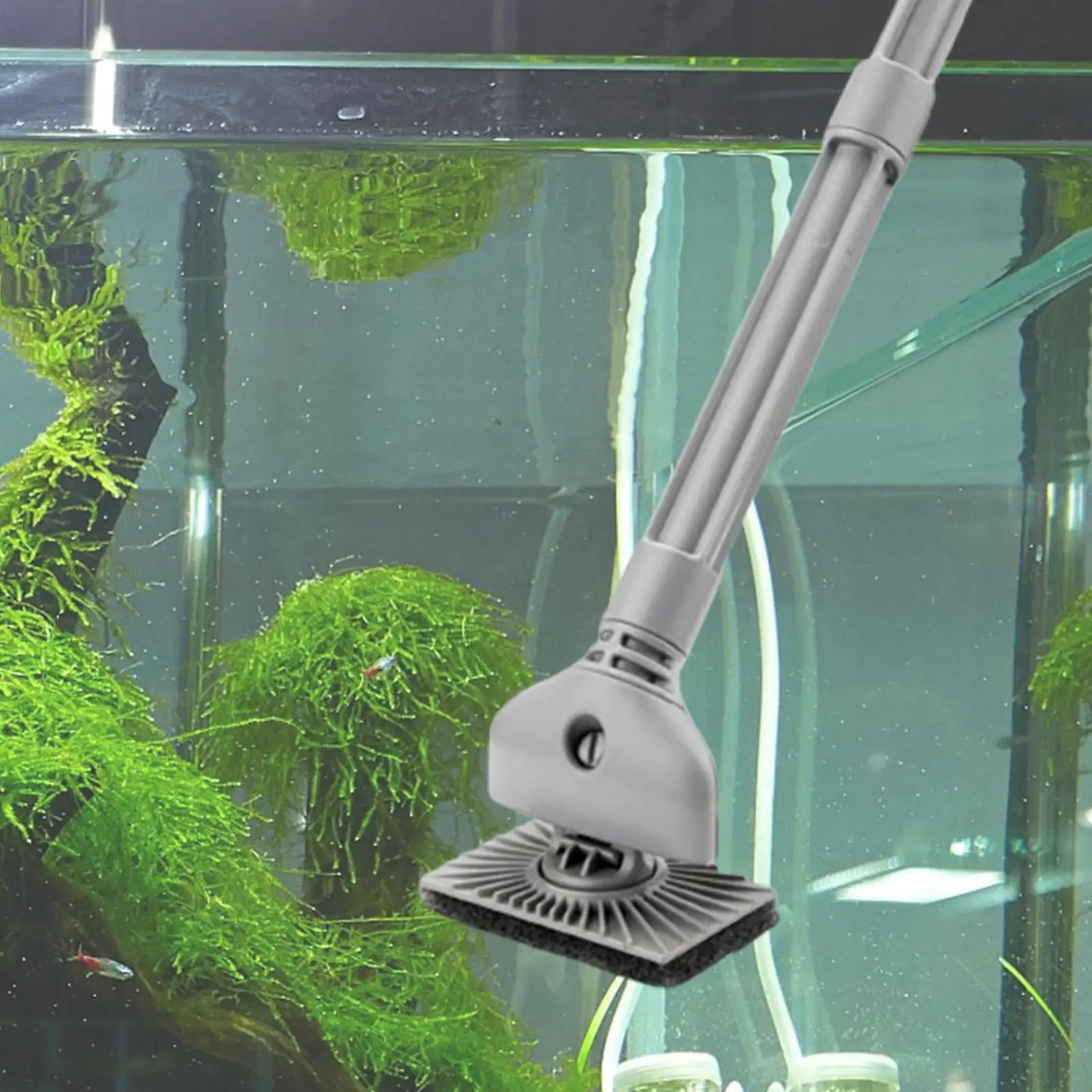 Small Fish Tank Cleaner Multi Function Lightweight 3 in1 Cleaning Brush