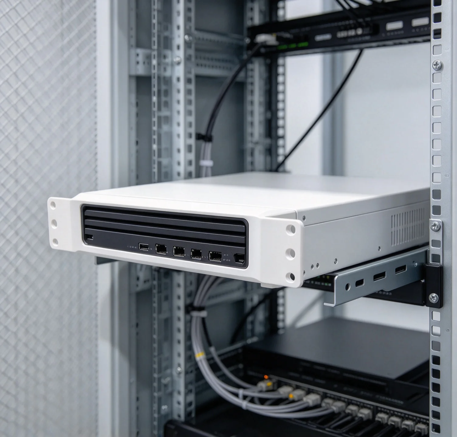For HP (G6 MINI) Mini Host 10 Inch 1U Rack Mount Tray Streamlined Profile Home Office Network Setup Practical Accessory
