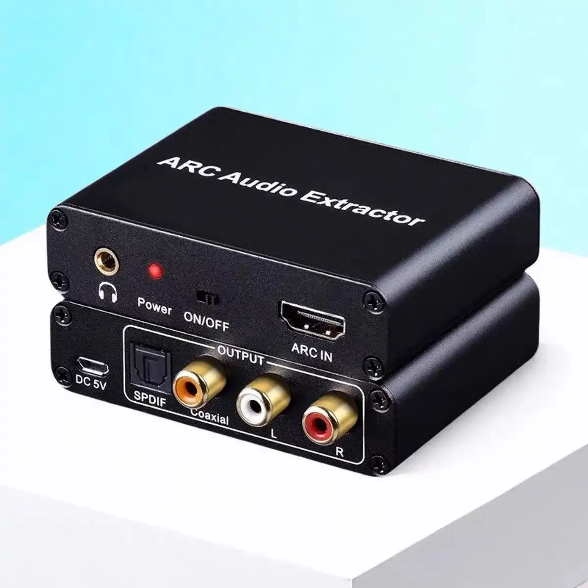 Аудиоконвертер HDMI ARC 192 кГц: HDMI ARC в SPDIF коаксиальный L/R стерео, RCA 3,5 мм стерео аудиоадаптер для ТВ, саундбара, колонок