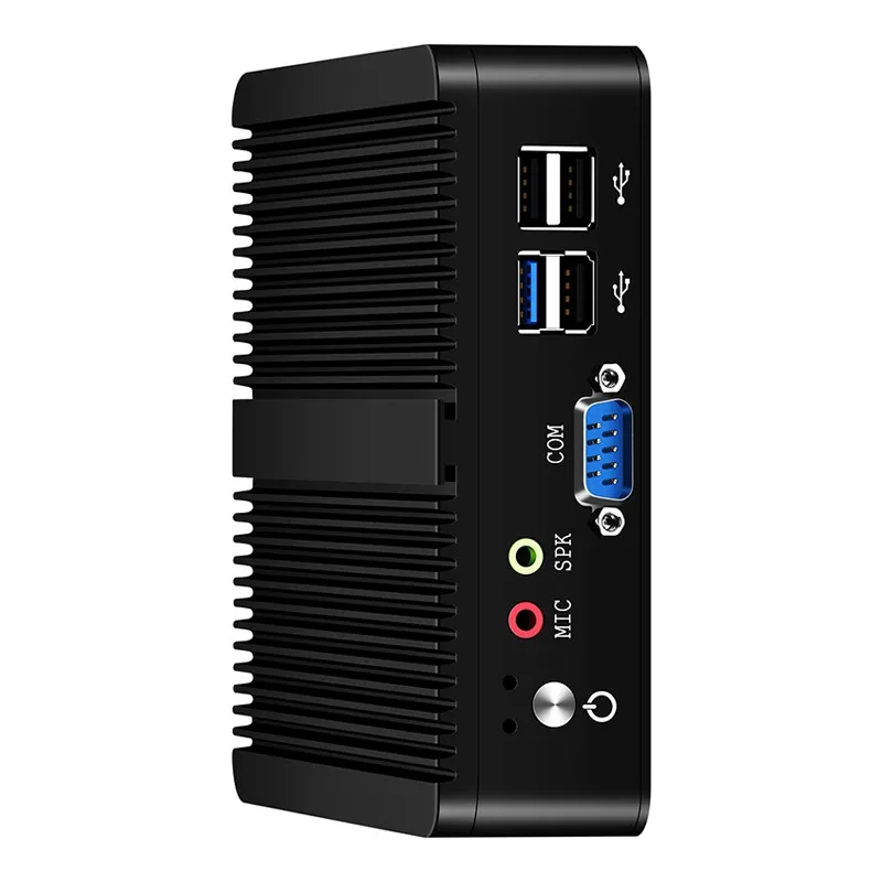 2 Ethernet Mini Pc J2900 J1900 RS232 Fanless Industrial Computer Mini Desktop Barebone