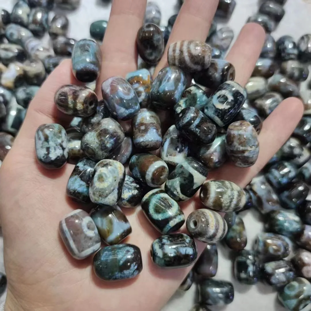 100pcs/lot natural old agate dzi wholesale multiple Rare special patterns xiangxiong beads Weathering lines Handmade beads diy