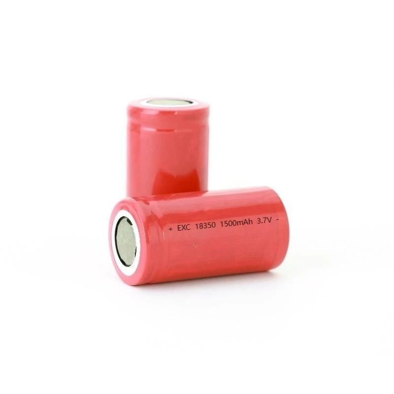 For Cylindrical Lithium Battery 18350 Large Capacity 3.7V1500mah Turntable Square Dance Battery Trolley Case 4pcs