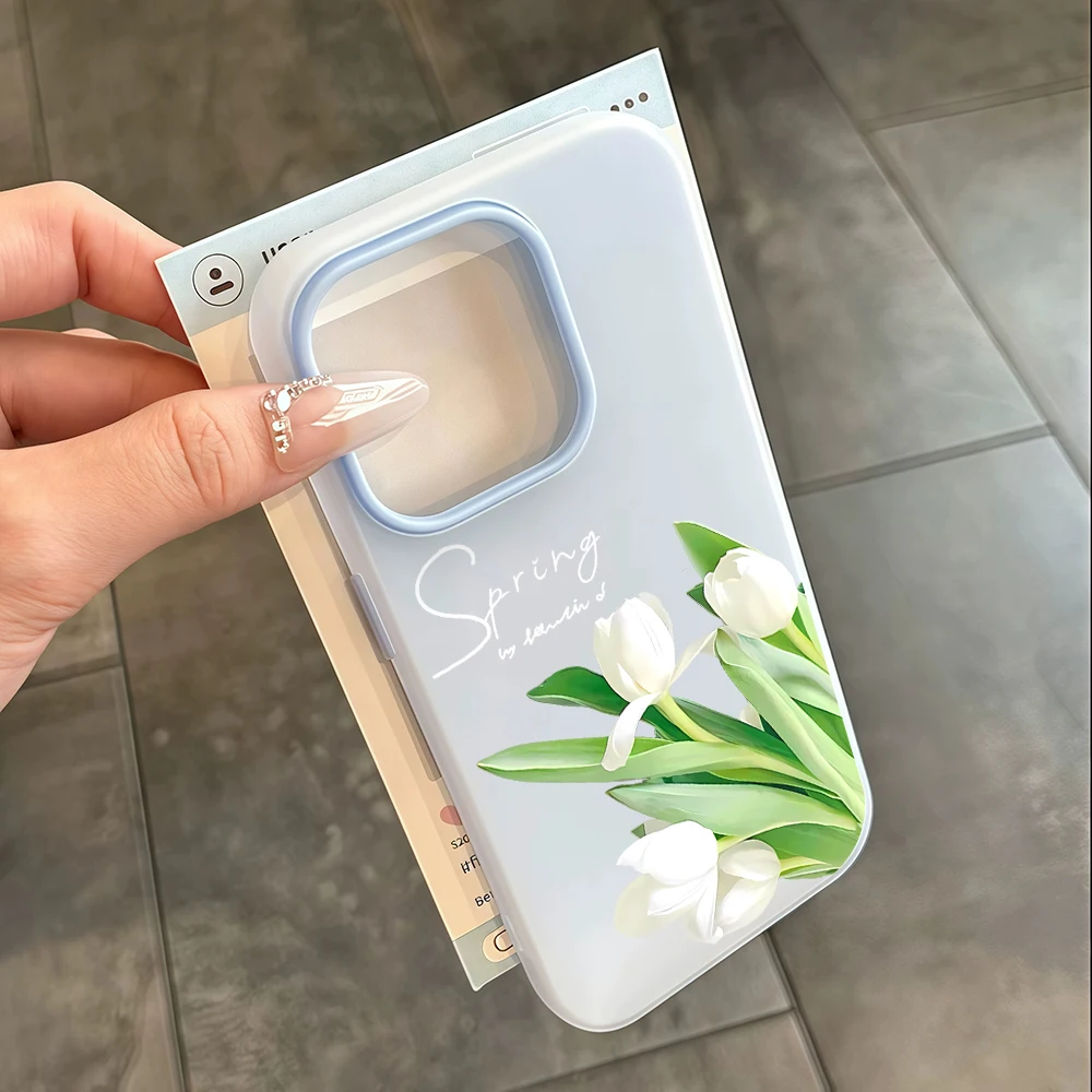 Für Samsung Galaxy S21 S26 S25 S24 S23 S22 Ultra Plus FE Hülle Frühlings-Tulpen-Blumen-Cover Für A37 A36 A54 A55 A56 Staubdichte Schutzhülle – Detail 6