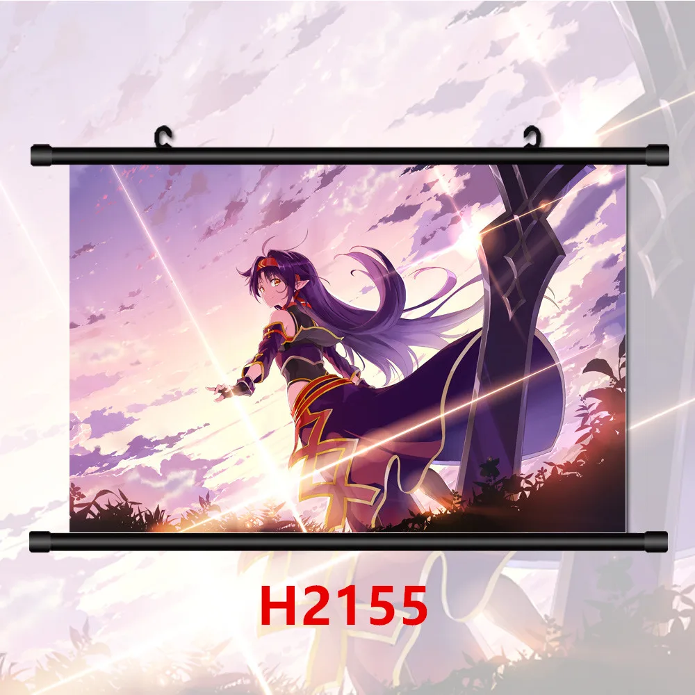 Sword Art Online Anime Prints Poster Alice Kirito Konno Yuuki Asuna Eugeo Wall Art Canvas Painting Decor Pictures for Home Decor