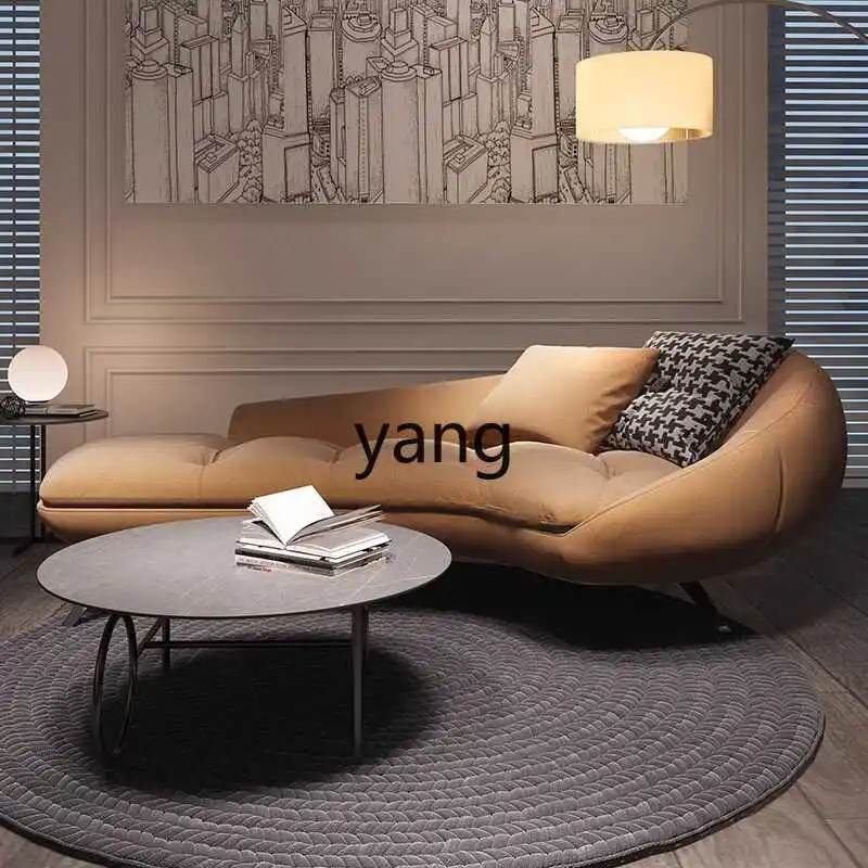 LTT，Internet celebrity Chenier fabric chaise longue chaise longue living room bedroom chaise longue