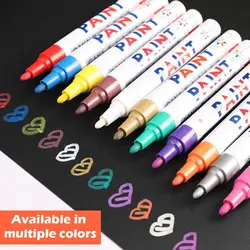 Car Scratch Repair Oily Mark Pen Quick Dry waterproof Wheel Tyre Painting Pen Touch Up Repair Pen