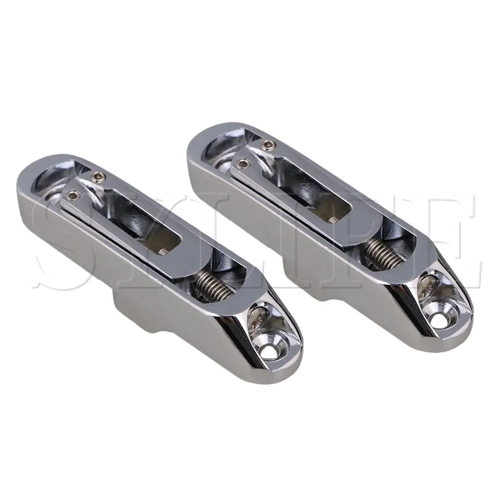 Chrome Metal 5-String Bass Bridge - Set of 5 Single String Electric Guitar Parts