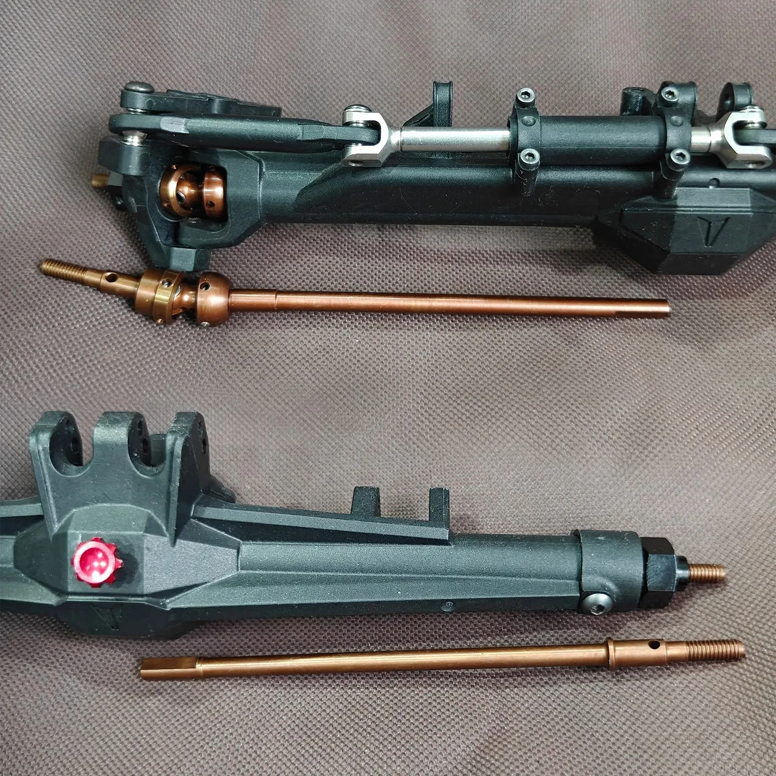 Wärmebehandelte Stahl-Isokinetik-3-Teilige CVD-Vorder- und Hinterachsenwellen für Vanquish H10 Optic Axle 1/10 RC Crawler Upgrade-Teile