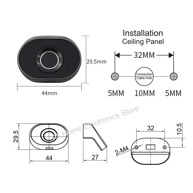 Tuya Smart Home Biometrisches Fingerabdruckschloss Schublade Elektronisches Schloss Privatsphäre Dateispeicherung Keyless Residential Security