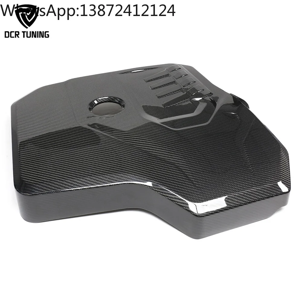 

For TOYOTA SUPRA Dry Carbon Engine Cover 2.0T B48 Real Carbon Fiber Engine Hood Trim Exterior Body Kits 2019-2022