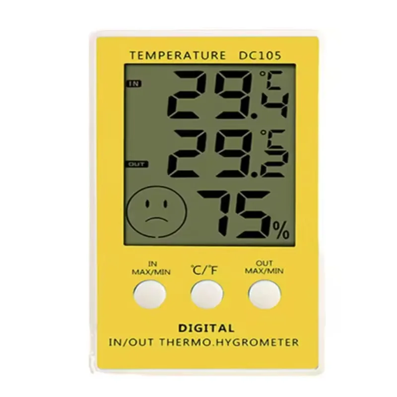 Outdoor Indoor Room Home Thermometer DC105 LCD Digital Thermometer Temperature Humidity Meter Hygrometer