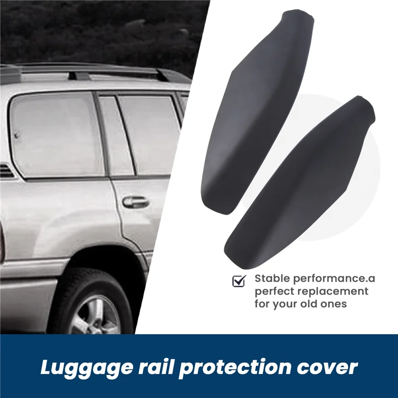 

NEW-Car Roof Rack Cover Baggage Slide Rail Protection Lid 6349260040 For Toyota Land Cruiser Prado LC120 03-09