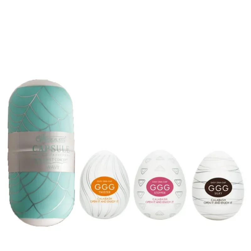 Mini taza masturbadora, huevo Vaginal Real, estimulación de partículas, estimulador portátil, mamada, juguete sexual, masajeador, entrenador de pene, 2/1 Uds.