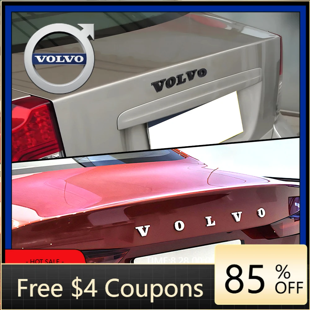 

Наклейка-эмблема 3D с логотипом Volvo для подстаканников, заднего багажника, аксессуары из АБС-пластика для Volvo XC60 XC90 S60 S80 S60L, модель 2026 года