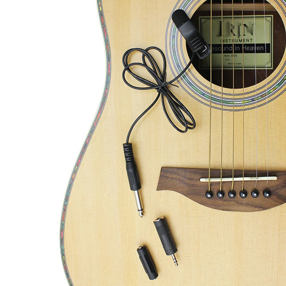 

Pickup Clip Guitar Musical Acoustic Clips Instrument Microphone Clip-on Receiver for Folk Wooden