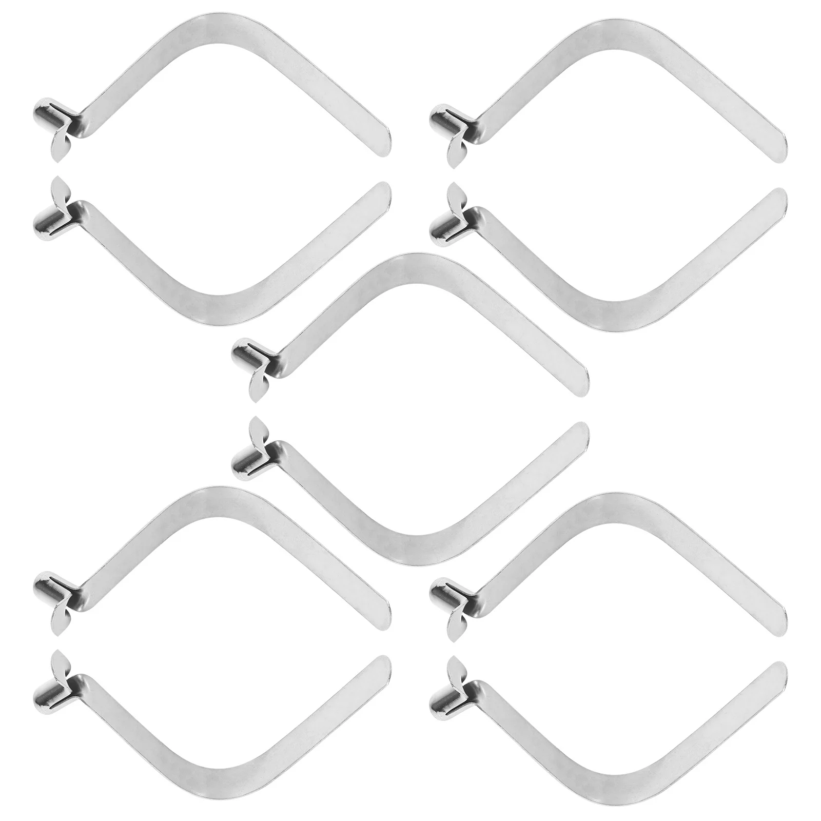 

10Pcs Snap Clip Spring 6Mm Rustproof Steel Spring Snap Clips for Kayak Paddle Pole Locking Fasteners Camping Sailing Gear