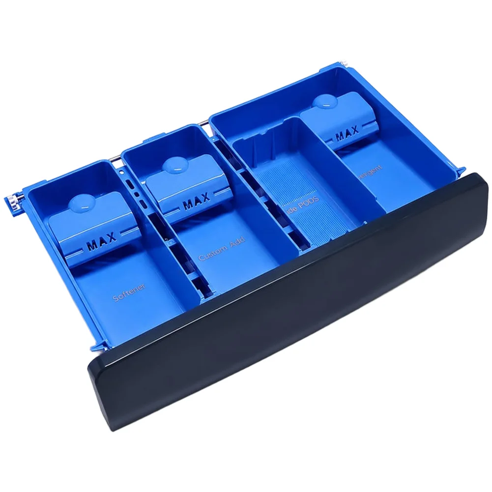 Replacement Detergent Drawer for GE Washers Matches OEM WH42X34718 AP7194395 WH42X34194 EAP16743414 Four Compartment Use