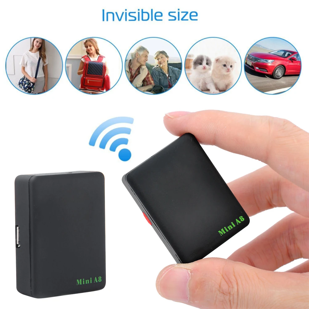 Mini A8 GPS Tracker Wireless Audio Listening Device GSM/GPRS Locator Tracking Device Anti Lost LBS Locator GPS Trackers