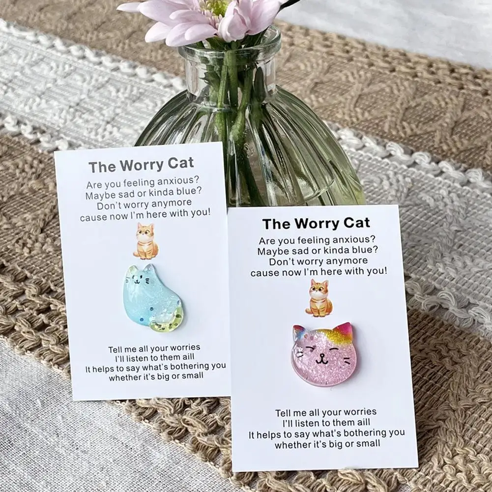 1Pc Pocket Greeting Cards Cute Cat Hug Cards Inspirational Hug Cards And Encouragement Cards Relationship Keepsake Exchange Card