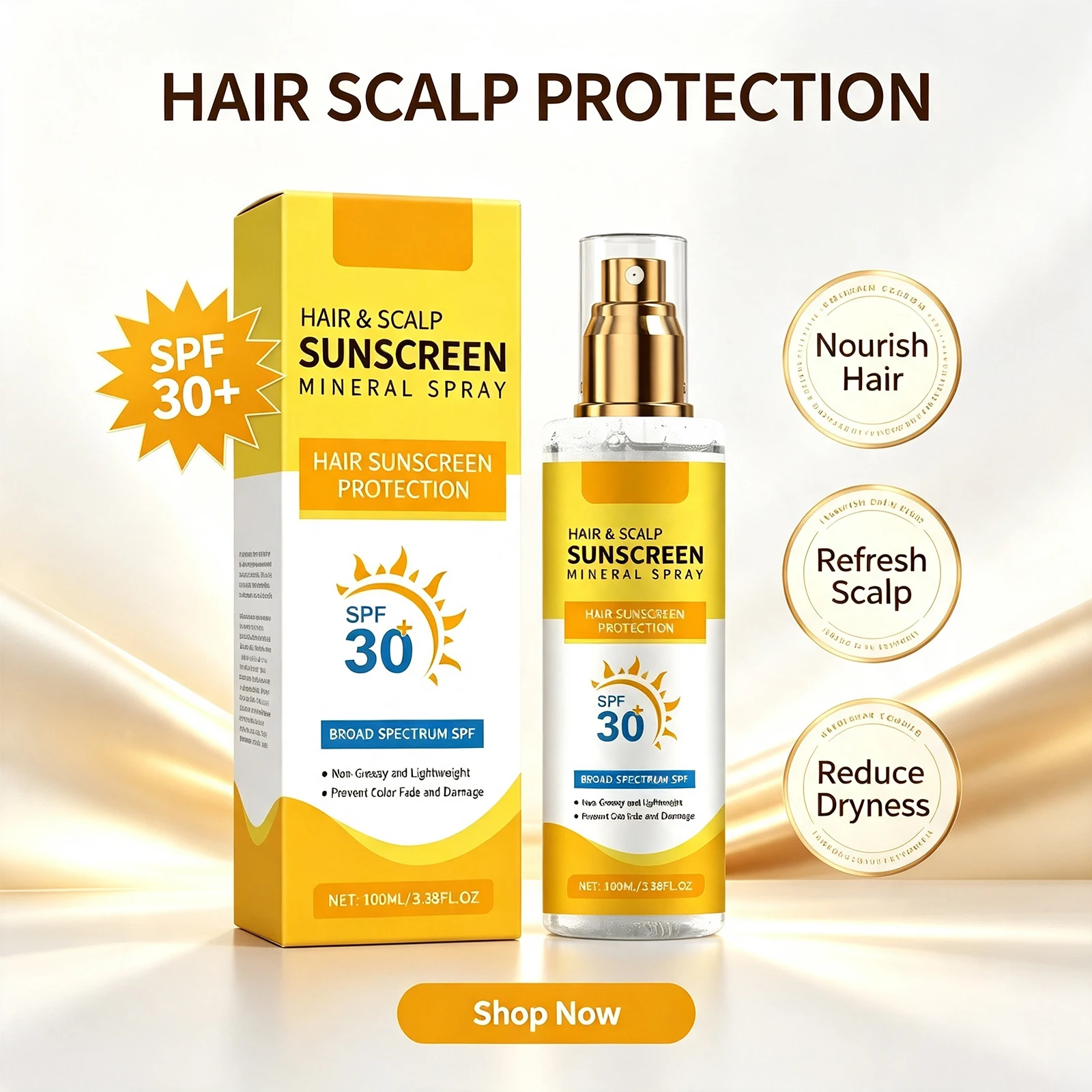 Scalp Care Mist Nourishing Hydrating Lightweight Refreshing Daily Hair Scalp Spray