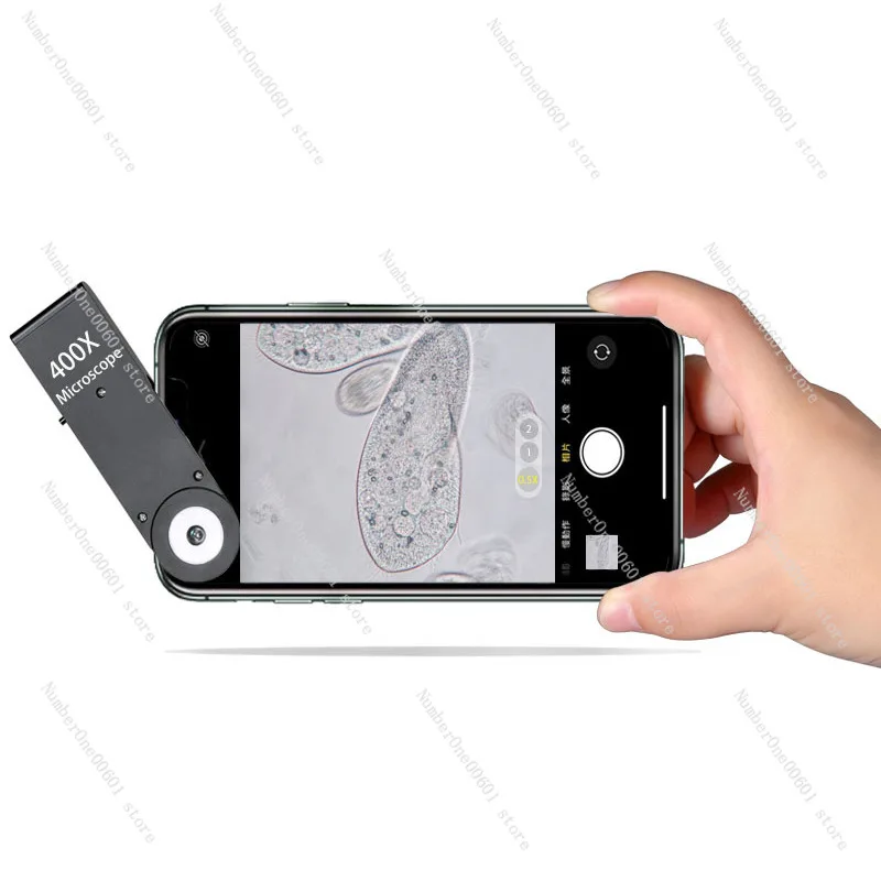 400 Times Cell Phone Microscope Magnifying Glass HD 400x Mini Cell Phone Microscope