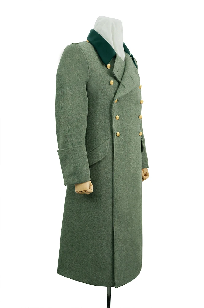 GUGJ-003 Wwii Duitse M36 Kriegsmarine Coastal Officer Fieldgrey Wol Overjas