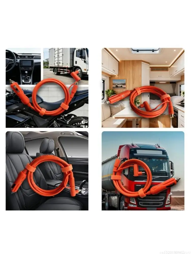 D5BB 15A Heavy Duty Car Chargers Cable DC7909 DC8020 For Portable Power Station With 12V 24V Compatibility And PVC Coppers