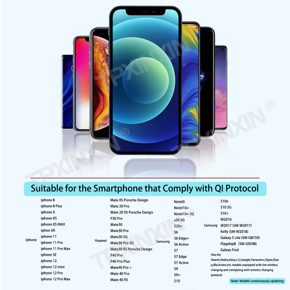 لتويوتا أفالون 2019-2021 سريعة تشى شاحن سيارة لاسلكي شحن سريع ذكي الأشعة تحت الحمراء لوحة القيادة الهاتف المحمول