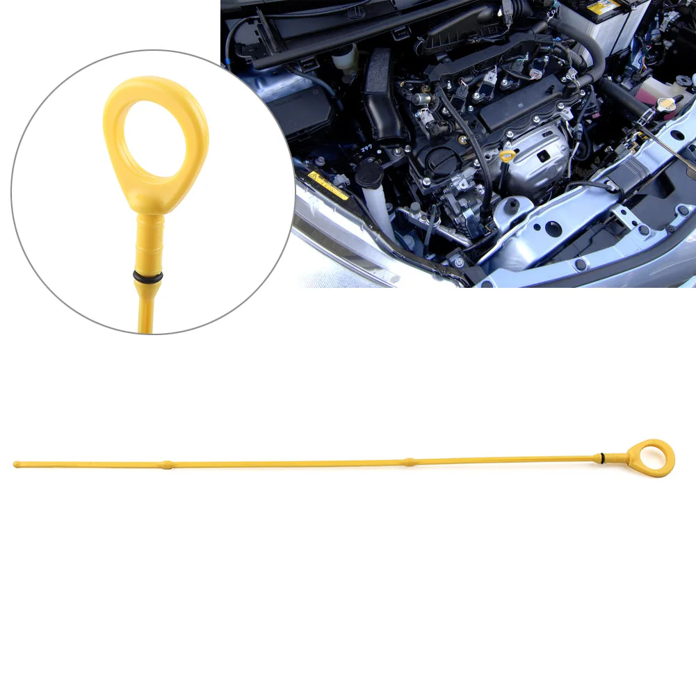 527mm Yellow Car Engine Oil Dipstick Replacement Accessories For Toyota Yaris 1.3L 2003 2004 2005 153010J020