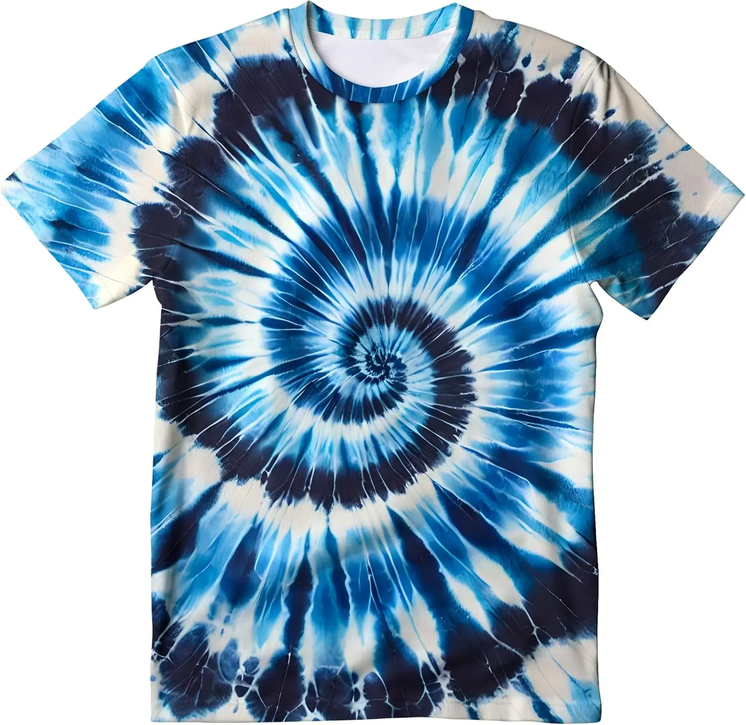 New Funny 3D Neon T Shirt Psychedelic Gradient Color Tie-dye Printed Street T-shirt Men And Women Fashion Short Sleeve Tops