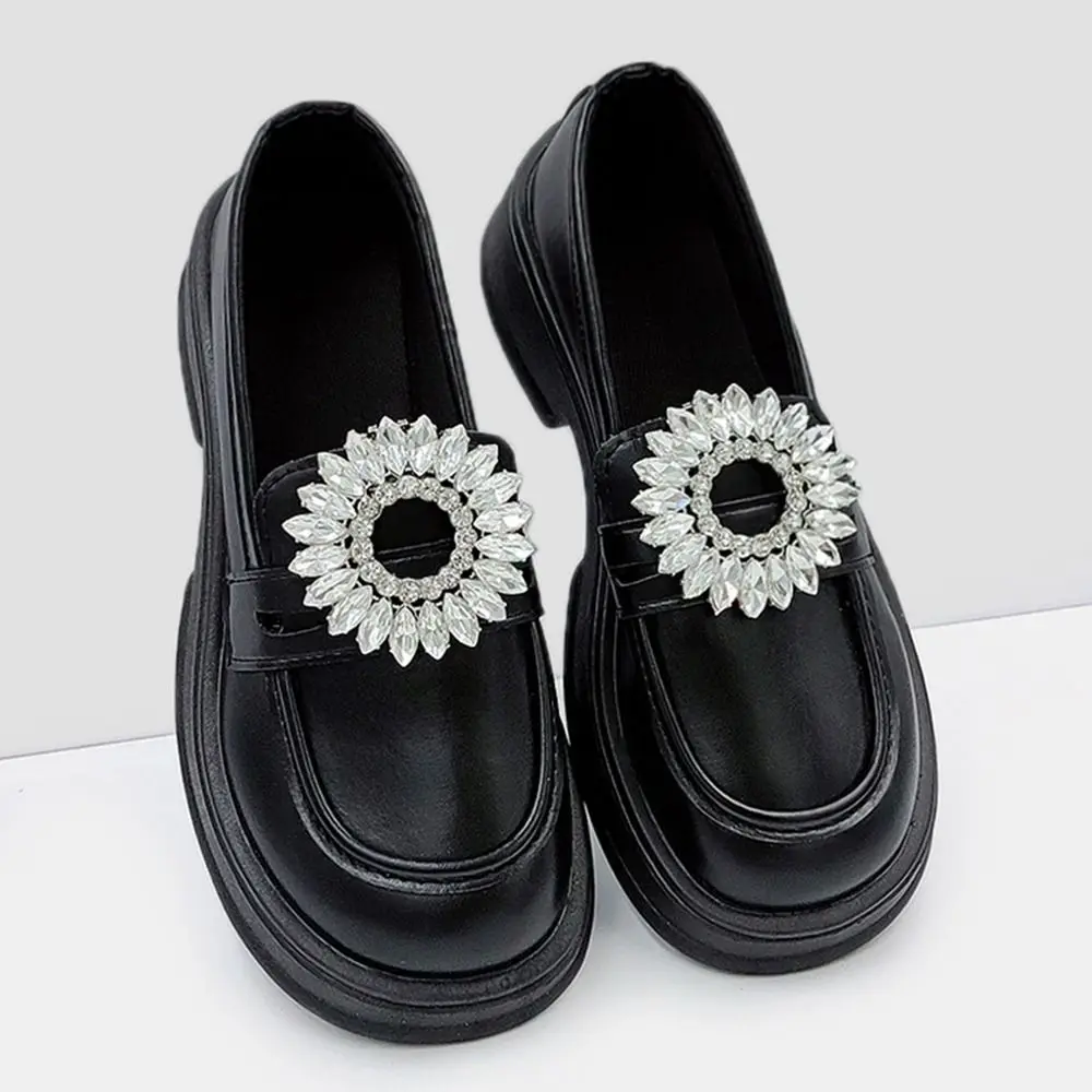Clamp Wedding Bride Shoe Decorations Clip High Heel Rhinestone Shiny Clips Removable Glass Crystal Bag Decoration Buckle Women