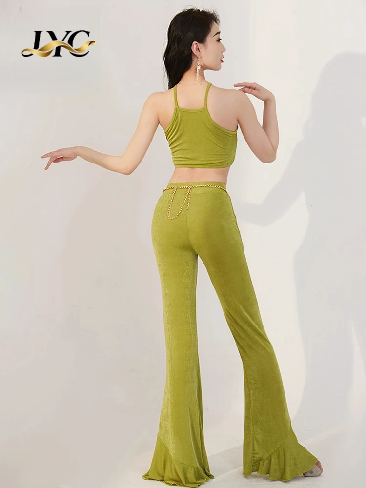 Original New Belly Dance Summer Sleeveless Short Sleeve Practice Outfit Eastern Dance Performance Sexy Pants Set
